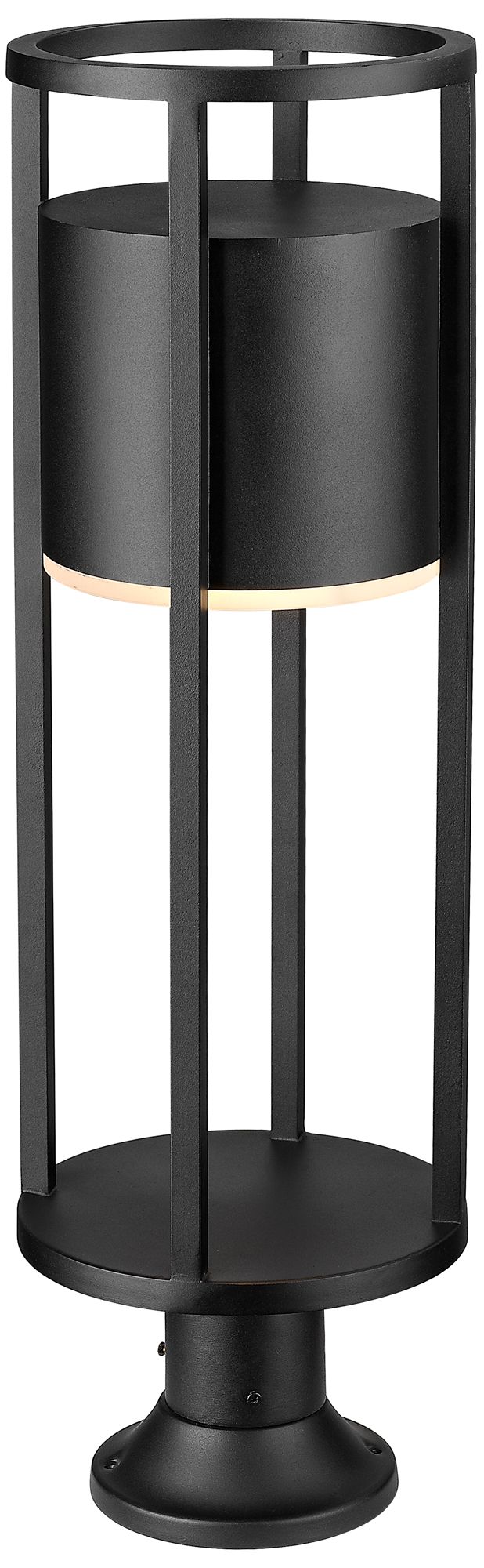 Image 7 Luca by Z-Lite Black 29.75 inch LED 1 Light Outdoor Pier Mounted Fixture more views
