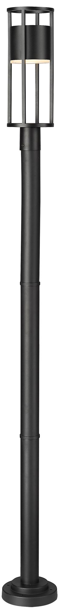 Luca by Z-Lite Black 95.5 inch LED 1 Light Outdoor Post Mounted Fixture