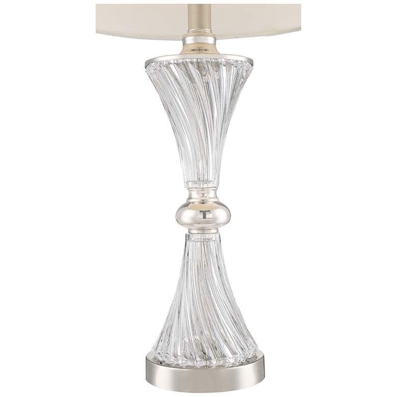 Image 5 Luca Chrome and Glass Modern USB Table Lamps Set of 2 more views