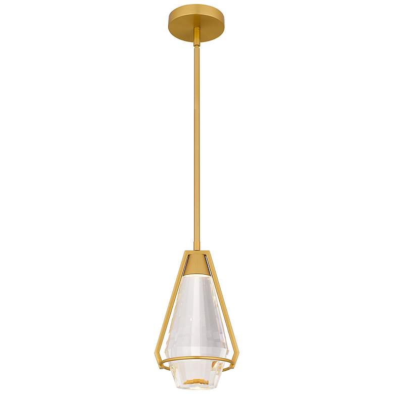 Image 1 Luca Integrated LED Brushed Gold Mini Pendant