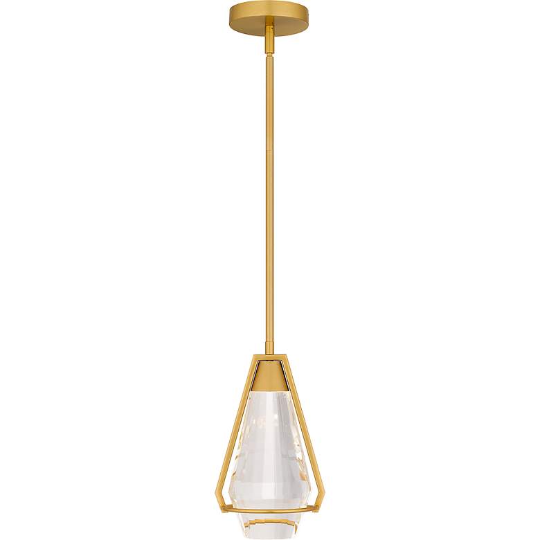 Image 3 Luca Integrated LED Brushed Gold Mini Pendant more views