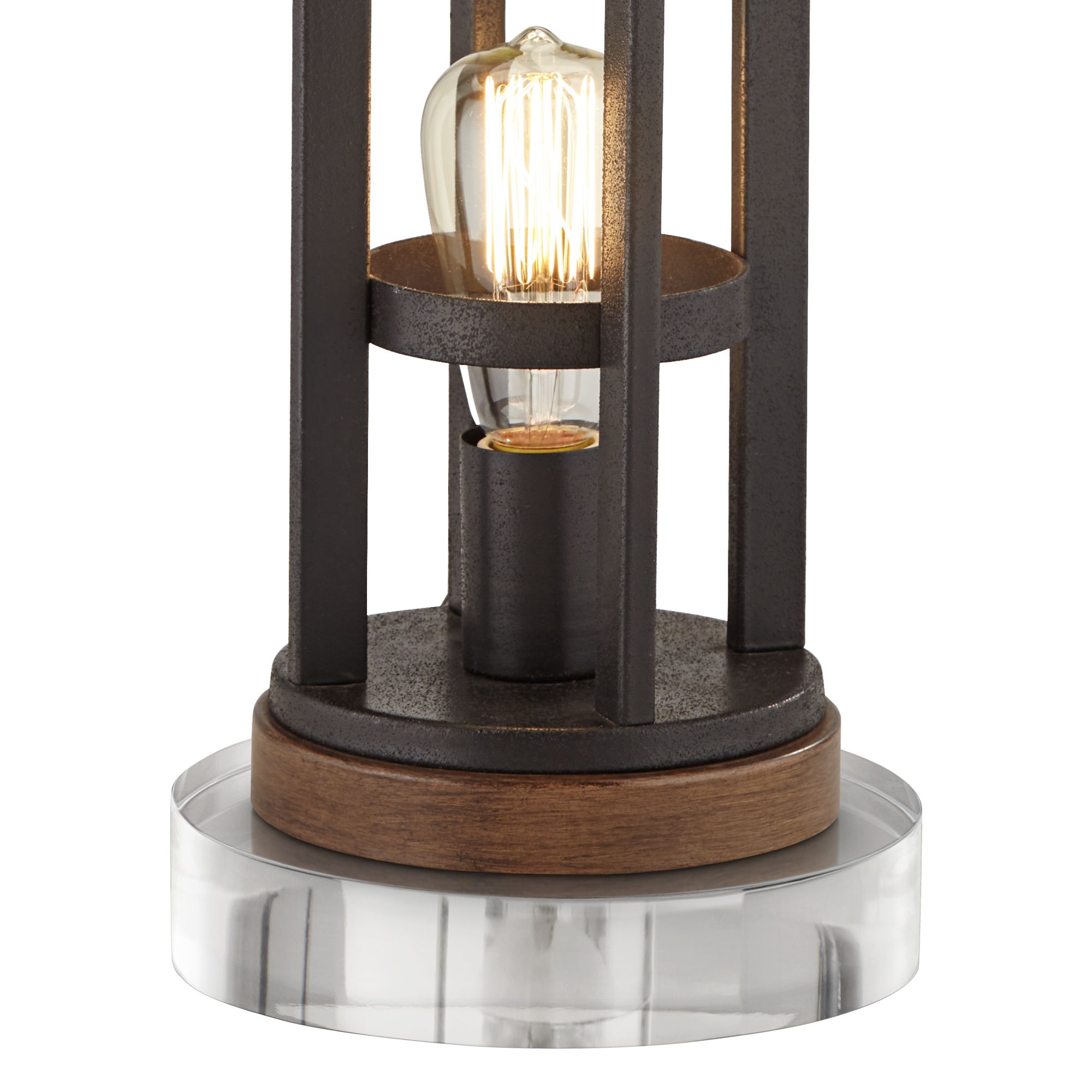 Image 4 Lucas 27 1/2" Bronze Night Light USB Lamps with Acrylic Risers more views