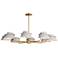 Lucas 47.75" Wide Natural Aged Brass 8-Light Chandelier