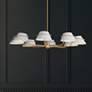1_Lucas 47.75" Wide Natural Aged Brass 8-Light Chandelier