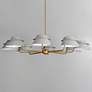 3_Lucas 47.75" Wide Natural Aged Brass 8-Light Chandelier more views