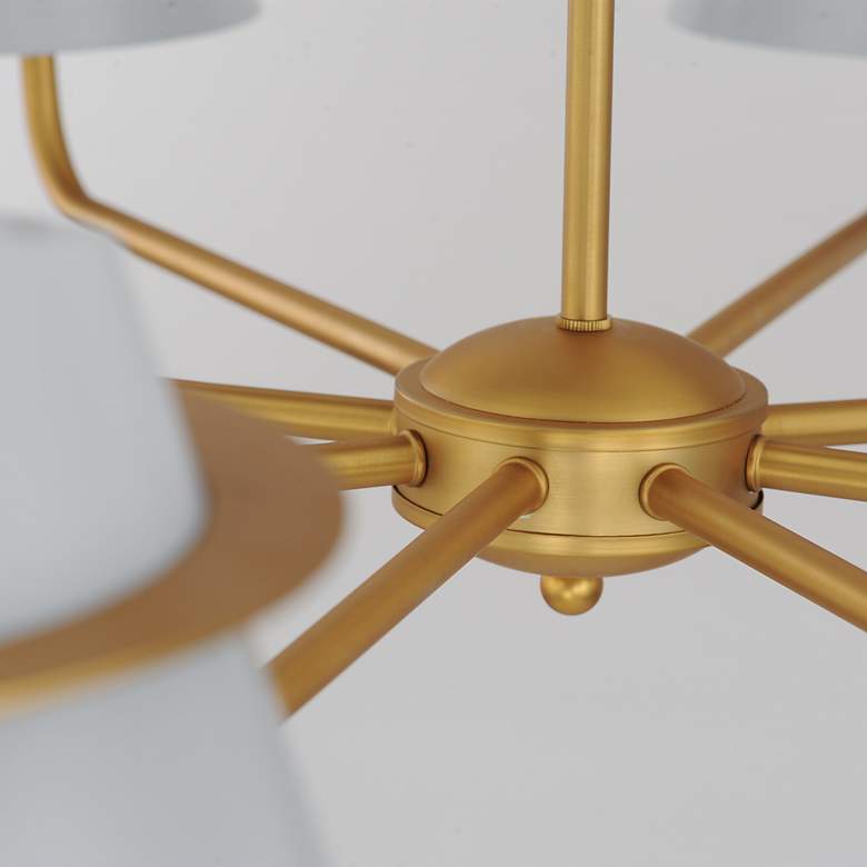 Image 5 Lucas 47.75" Wide Natural Aged Brass 8-Light Chandelier more views