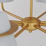 5_Lucas 47.75" Wide Natural Aged Brass 8-Light Chandelier more views