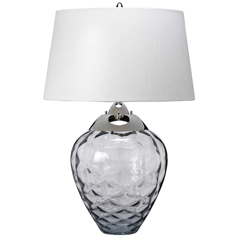 Image 1 Lucas and McKearn Samara 28" High Wavy Texture Smoked Glass Table Lamp