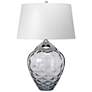1_Lucas and McKearn Samara 28" High Wavy Texture Smoked Glass Table Lamp