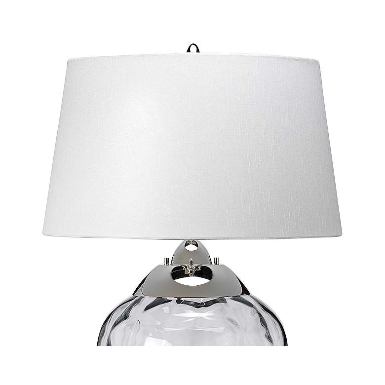Image 2 Lucas and McKearn Samara 28" High Wavy Texture Smoked Glass Table Lamp more views