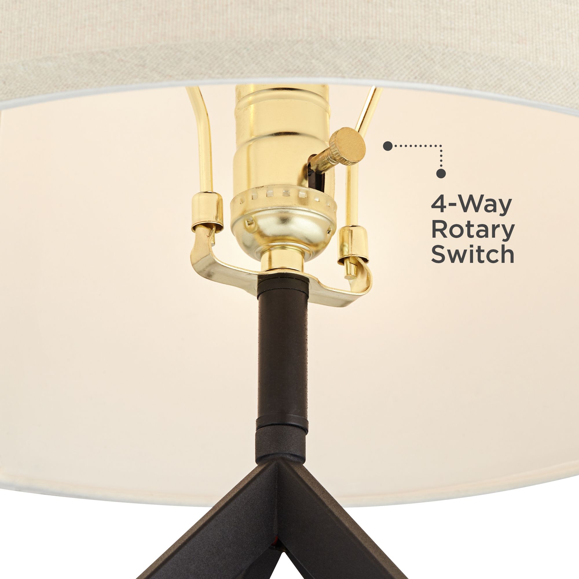 Image 6 Lucas Dark Bronze USB Night Light Table Lamps Set of 2 more views