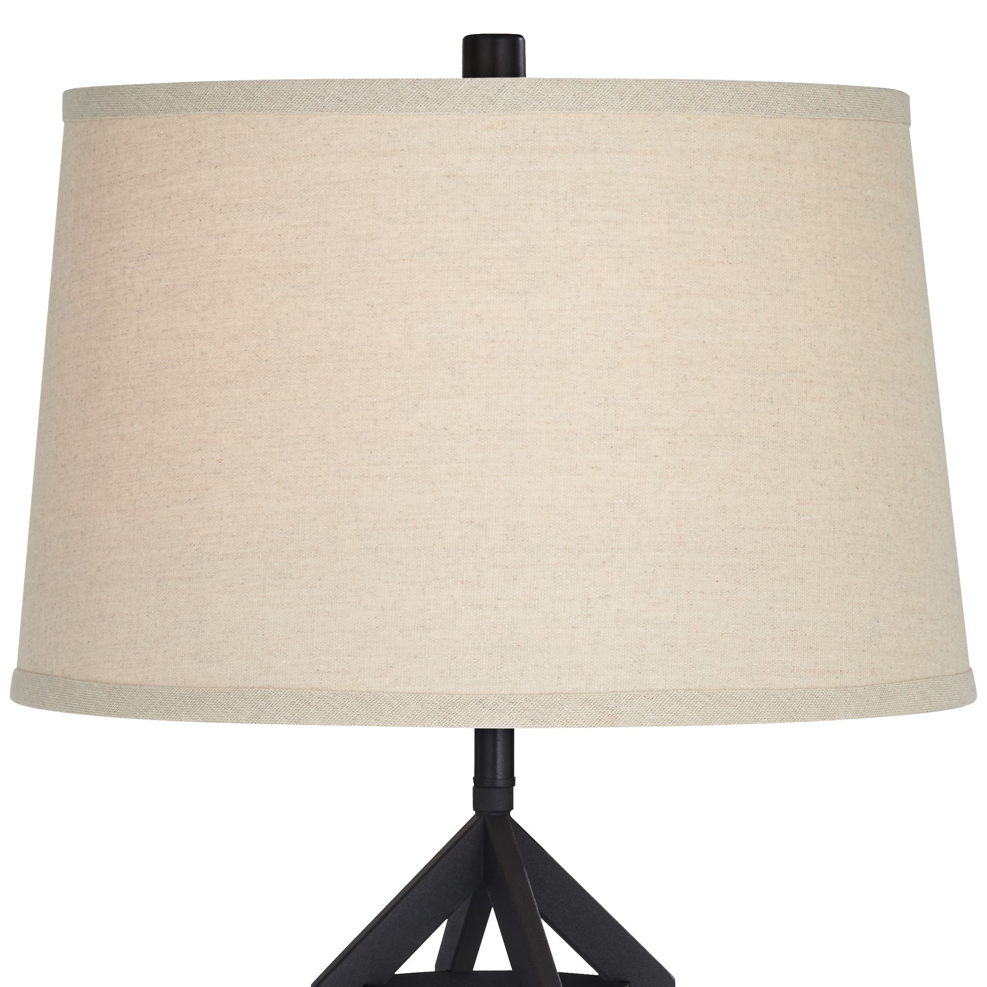 Lucas Dark Bronze USB Night Light Table Lamps Set of 2