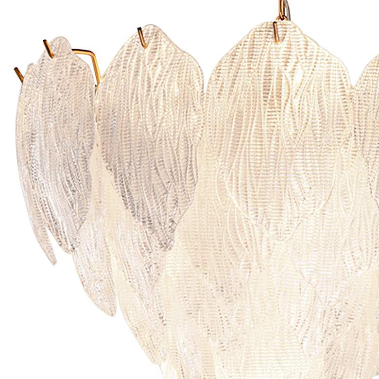 Image 3 Lucas McKearn Acanthus 20" Wide Distressed Gold Metal Pendant Light more views