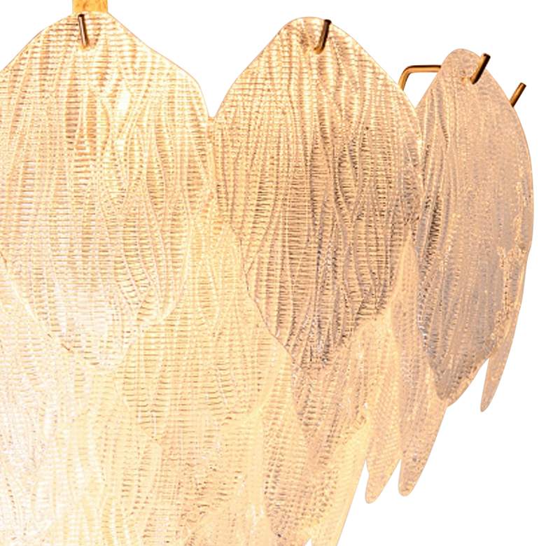 Image 4 Lucas McKearn Acanthus 20" Wide Distressed Gold Metal Pendant Light more views