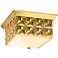 Lucas McKearn Alpha 14 1/2" Wide Aged Brass Ceiling Light