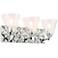 Lucas McKearn Alpha 24" Wide 3-Light Polished Chrome Bath Light