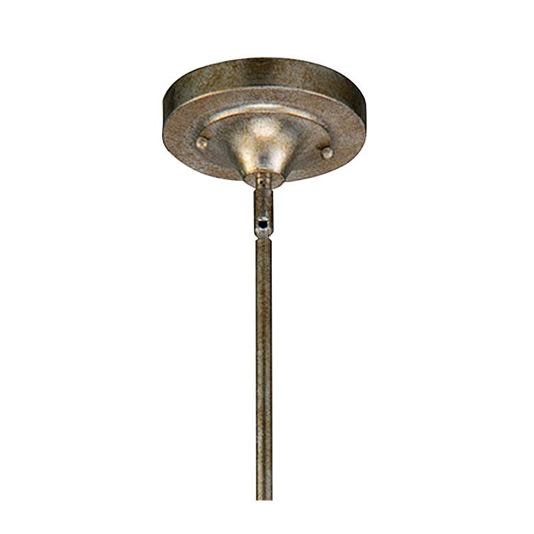 Image 3 Lucas McKearn Arabella 16" Wide Distressed Silver Drum Pendant Light more views
