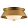 Lucas McKearn Bowtie 10" Wide Laquered Gold Modern Ceiling Light