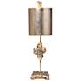 1_Lucas McKearn Cross 23" Distressed Silver Leaf Accent Table Lamp