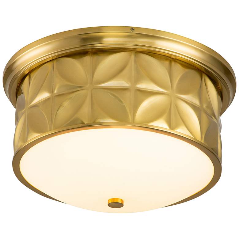Image 2 Lucas McKearn Epsilon 17 1/2" Wide Aged Brass Round Ceiling Light