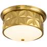 2_Lucas McKearn Epsilon 17 1/2" Wide Aged Brass Round Ceiling Light