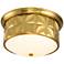 Lucas McKearn Epsilon 17 1/2" Wide Aged Brass Round Ceiling Light