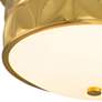 3_Lucas McKearn Epsilon 17 1/2" Wide Aged Brass Round Ceiling Light more views