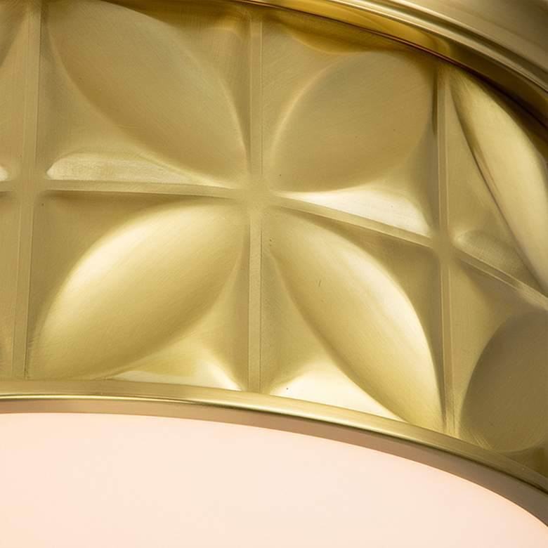 Image 4 Lucas McKearn Epsilon 17 1/2" Wide Aged Brass Round Ceiling Light more views