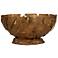 Lucas McKearn Mosaic 10" Modern Rustic Bronze Gold Decorative Bowl