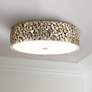 1_Lucas McKearn Mosaic 16" Antique Silver Modern Rustic Ceiling Light