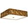 Lucas McKearn Mosaic 16" Wide Antique Gold Leaf Square Ceiling Light