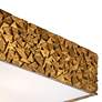 4_Lucas McKearn Mosaic 16" Wide Antique Gold Leaf Square Ceiling Light more views