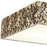 3_Lucas McKearn Mosaic 16" Wide Antique Silver Leaf Square Ceiling Light more views