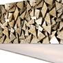 4_Lucas McKearn Mosaic 16" Wide Antique Silver Leaf Square Ceiling Light more views