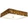 Lucas McKearn Mosaic 20" Wide Antique Gold Leaf Square Ceiling Light