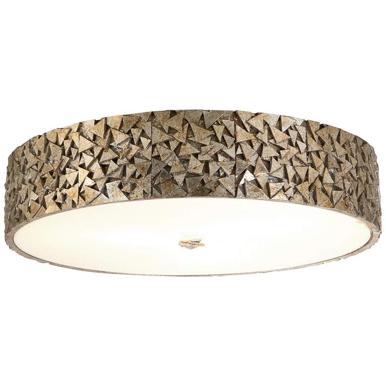 Image 2 Lucas McKearn Mosaic 20" Wide Antique Silver Round Ceiling Light