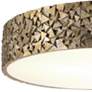 3_Lucas McKearn Mosaic 20" Wide Antique Silver Round Ceiling Light more views
