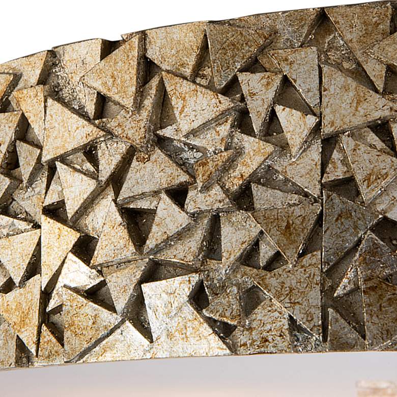 Image 4 Lucas McKearn Mosaic 20" Wide Antique Silver Round Ceiling Light more views