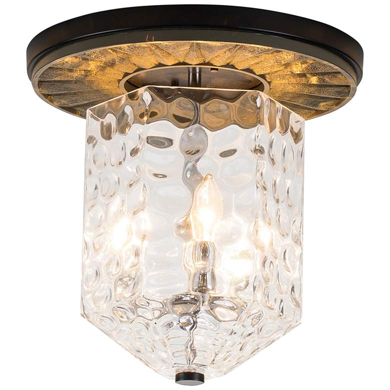 Image 2 Lucas McKearn Navarre 14" Wide Black and Soft Gray Ceiling Light