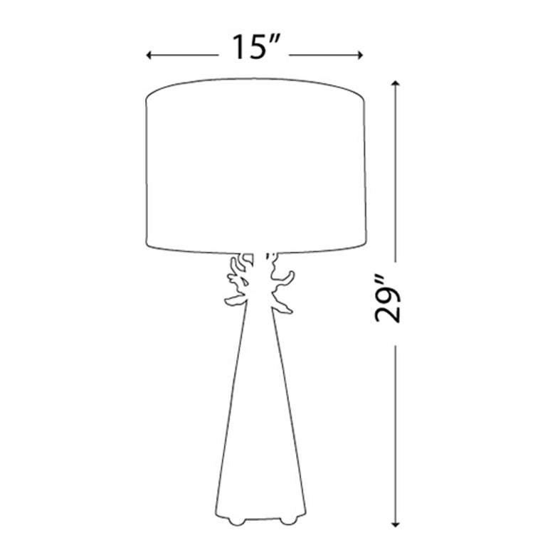 Image 5 Lucas McKearn Neo 31 1/2" French White Cone-Shaped Modern Table Lamp more views