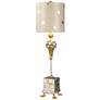1_Lucas McKearn Pompadour X 31" High Gold Silver Leaf Steel Table Lamp