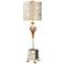 Lucas McKearn Pompadour X 31" High Gold Silver Leaf Steel Table Lamp
