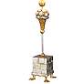 3_Lucas McKearn Pompadour X 31" High Gold Silver Leaf Steel Table Lamp more views