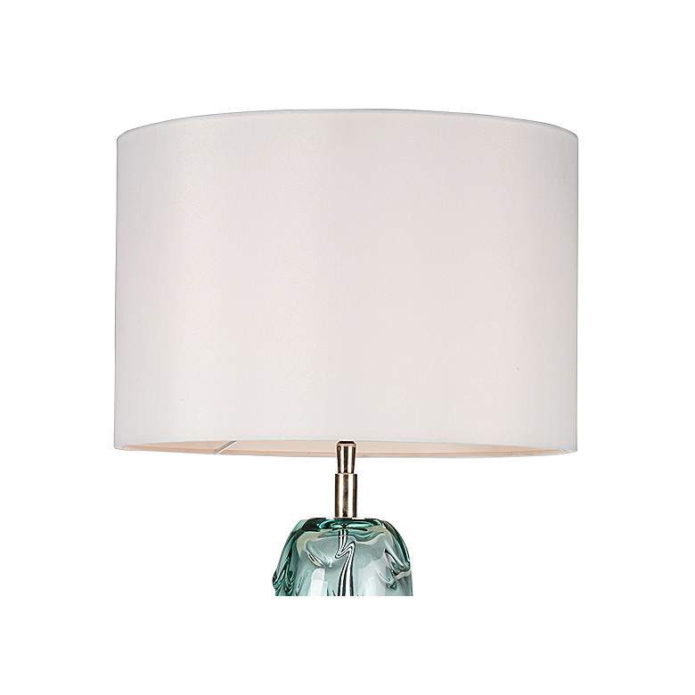 Image 2 Lucas McKearn Pontchartrain 29" Water Fall Glass Blue Table Lamp more views