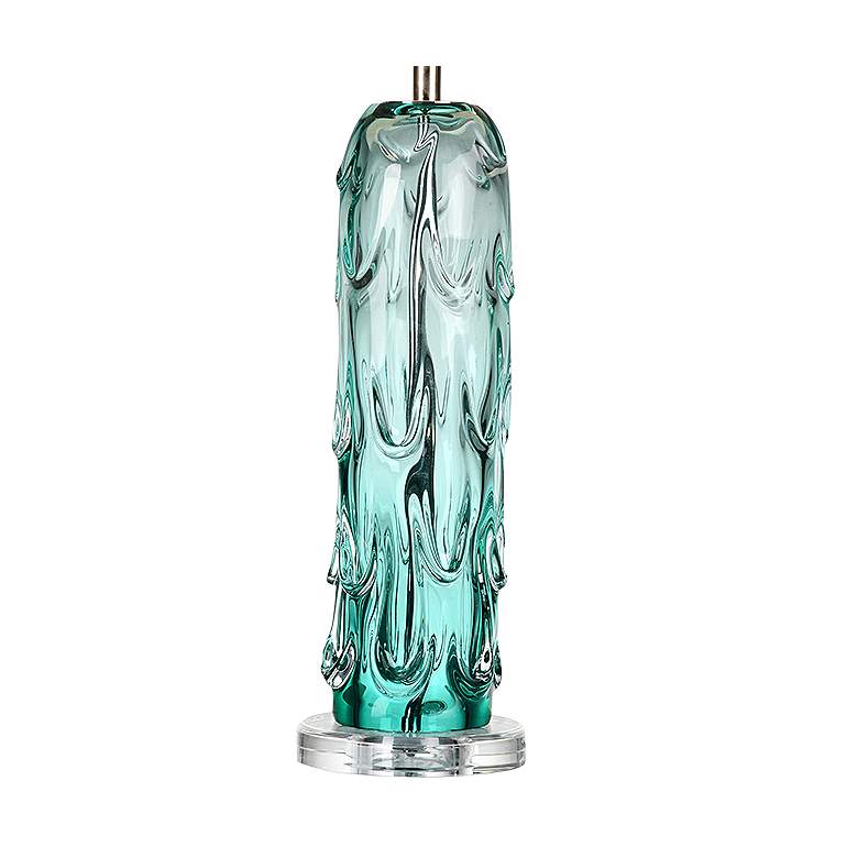 Image 3 Lucas McKearn Pontchartrain 29" Water Fall Glass Blue Table Lamp more views