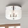 1_Lucas McKearn Rampart 13" Polished Chrome and Glass Ceiling Light