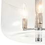 3_Lucas McKearn Rampart 13" Polished Chrome and Glass Ceiling Light more views