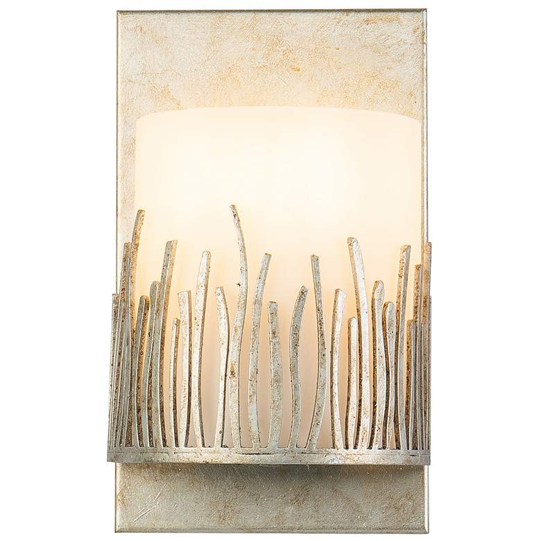 Image 2 Lucas McKearn Sawgrass 10" High Distressed Silver Wall Sconce