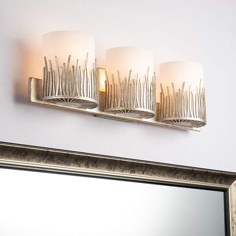 Image 1 Lucas McKearn Sawgrass 22" Wide 3-Light Distressed Silver Vanity
