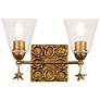 2_Lucas McKearn Star 8 1/4" Wide 2-Light Gold Bath Vanity Fixture